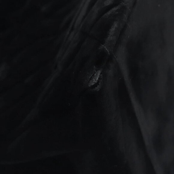 CHANEL Matelasse COCO Mark Chain Hand Bag Velor Black Silver CC Auth 130198 - Picture 9 of 16